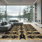 Tribal Arrow Earth Tone Geometric Rug