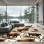 Vintage Lasso Running Bull Earthy Rug