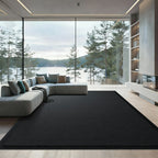 Deep Charcoal Diagonal Texture Rug