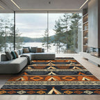 Geometric Teepee Earthy Tone Rug