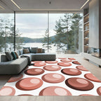 Salmon Pearl Cluster Repeating Rug