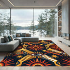Mysterious Sun Staircase Eye Rug