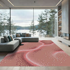 Rose Gold Stardust Ripple Rug
