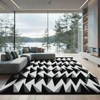 Monochromatic Geometric Arrow Arrangement Rug
