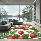 Lush Strawberry Vine Botanical Orchard Rug