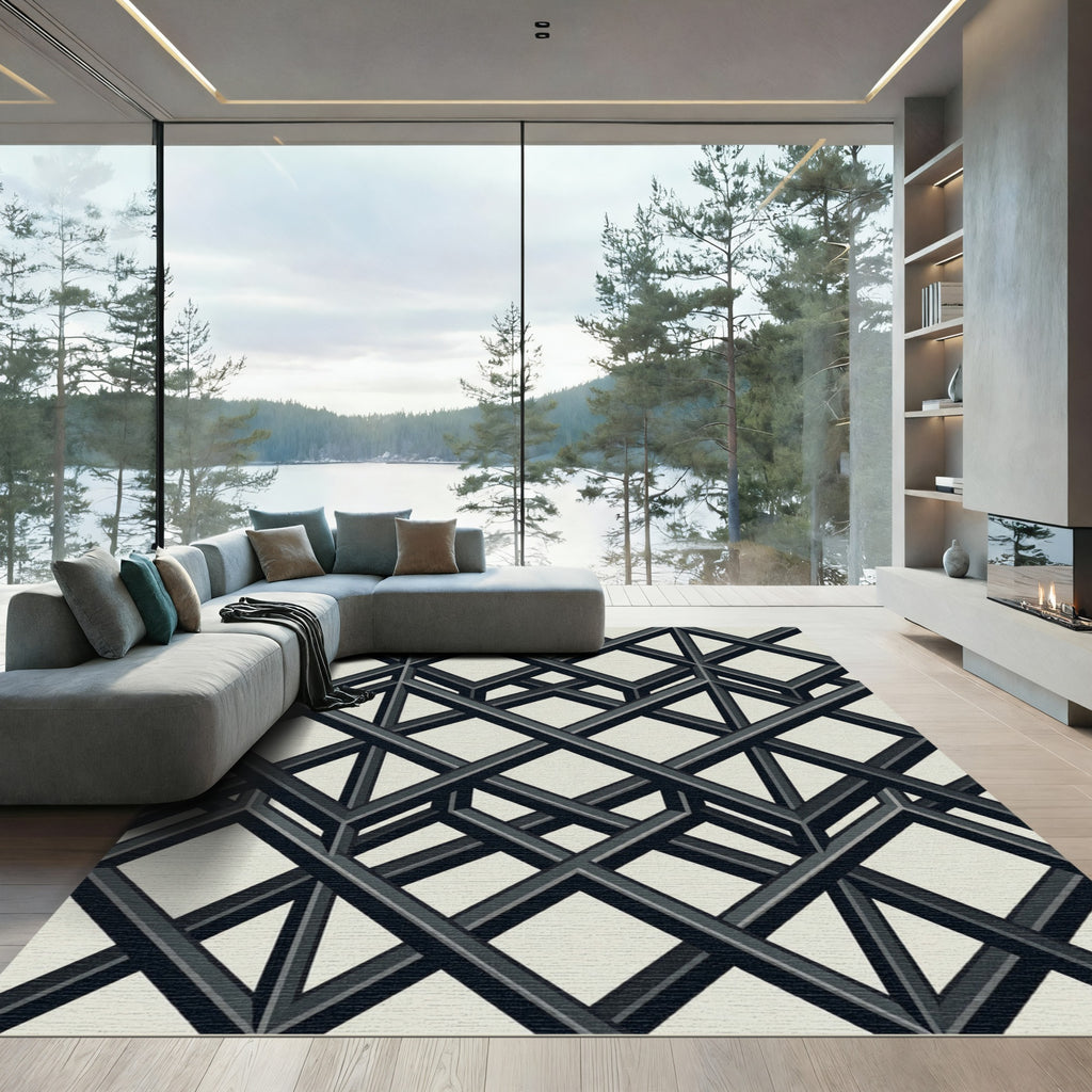 Sophisticated Monochromatic Geometric Intersecting Lattice Rug