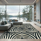 Striped Equine Abstract Overlay Rug