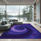 Deep Space Swirling Nebula Rug