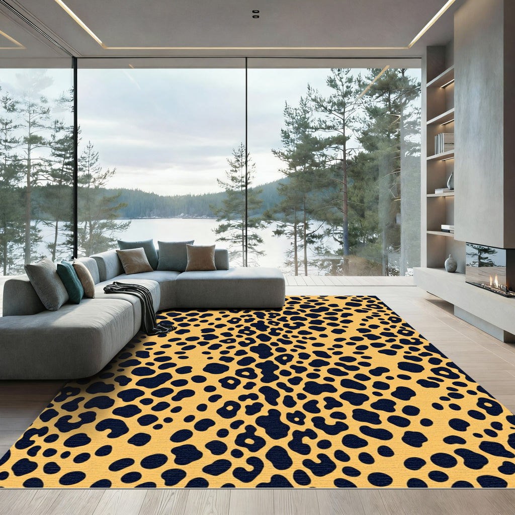 Amber Black Animal Spots Rug