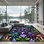 Mystical Neon Spider Celestial Flora Rug