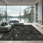 Intricate Paisley Floral Medallion Collage Rug