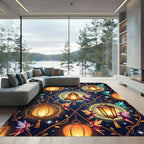 Magical Fairy Lanterns And Golden Chains Rug