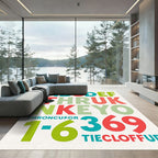Colorful Alphabet And Number Blocks Rug