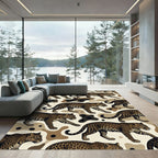 Leopard Spots Camouflage Wildlife Rug