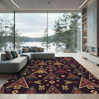 Triangular Tribal Arrows Pattern Rug