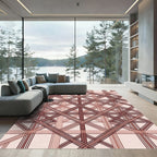 Brown Gradient Intersecting Diamond Rug