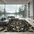 Gothic Occult Chalice and Sword Tapestry Rug