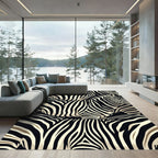 Classic Zebra Stripe Impression Rug