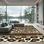 Leopard Spot and Chain Link Stripe Rug