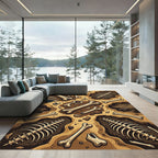 Paleo Bone Fossil Earthy Excavation Rug