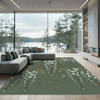 Cascading White Wisteria Vine Rug