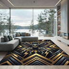 Golden Eagle Lightning Bolt Rug