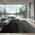 Monochromatic Halftone Gradient Dots Rug