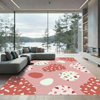 Blush Terra Cotta Abstract Terrazzo Rug