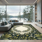 Olive Branch Laurel Wreath Rug