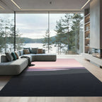 Minimalist Dusk Landscape Horizon Rug