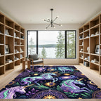 Celestial Unicorn Galaxy Astral Art Rug