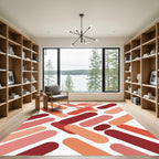 Crimson Coral Ochre Capsule Mix Rug