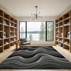 Monochromatic Abstract Wave Flow Rug
