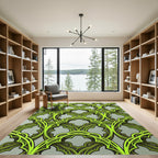 Luminous Lime Gothic Arch Rug