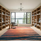 Ethereal Sunset Gradient Abstract Seascape Rug