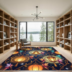 Magical Fairy Lanterns And Golden Chains Rug