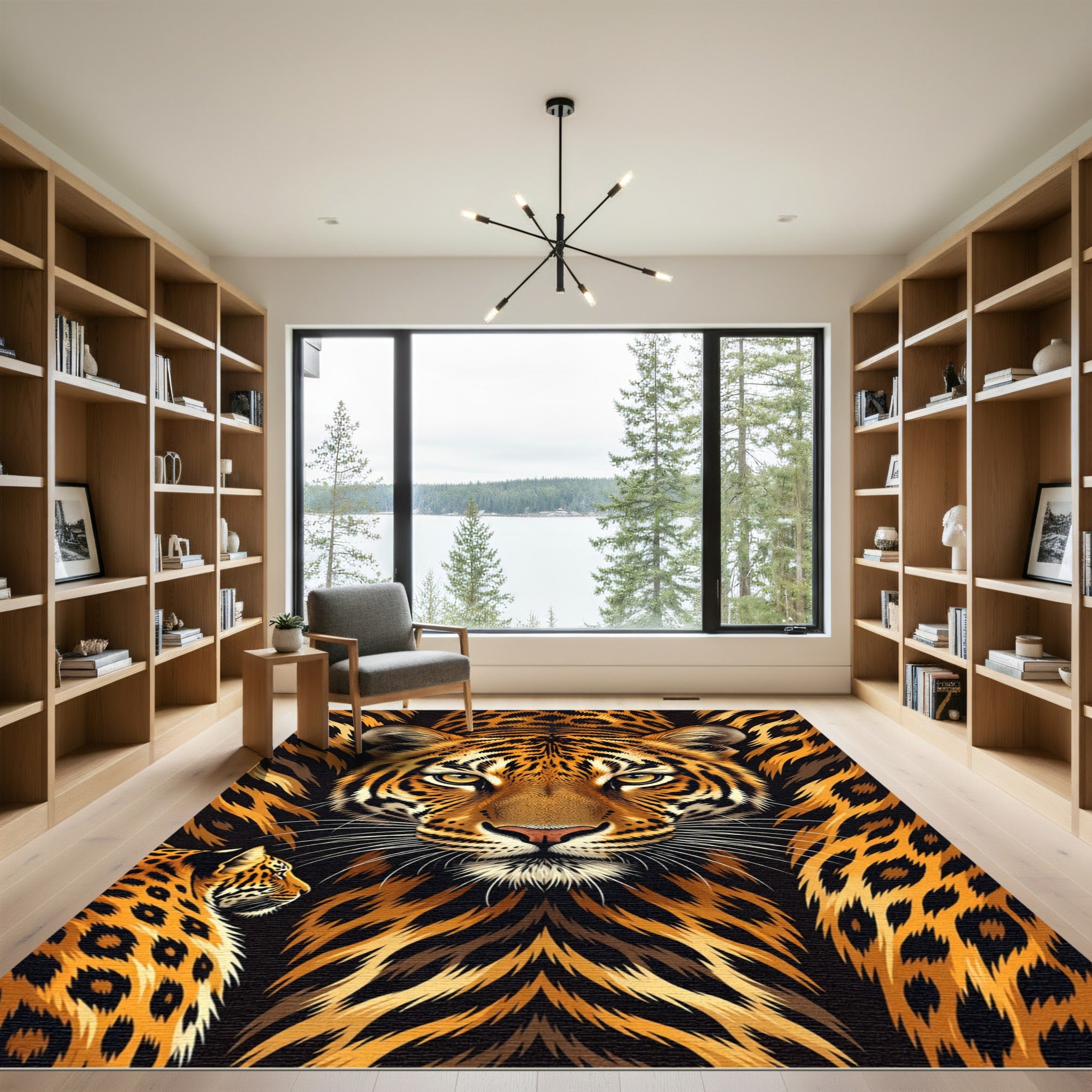 Fierce Jaguar Roar Close Up Rug