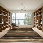 Rustic Natural Wood Grain Texture Rug