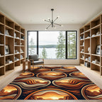 Desert Sunset Canyon Layers Rug