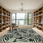 Wild Zebra Stripes All Over Rug