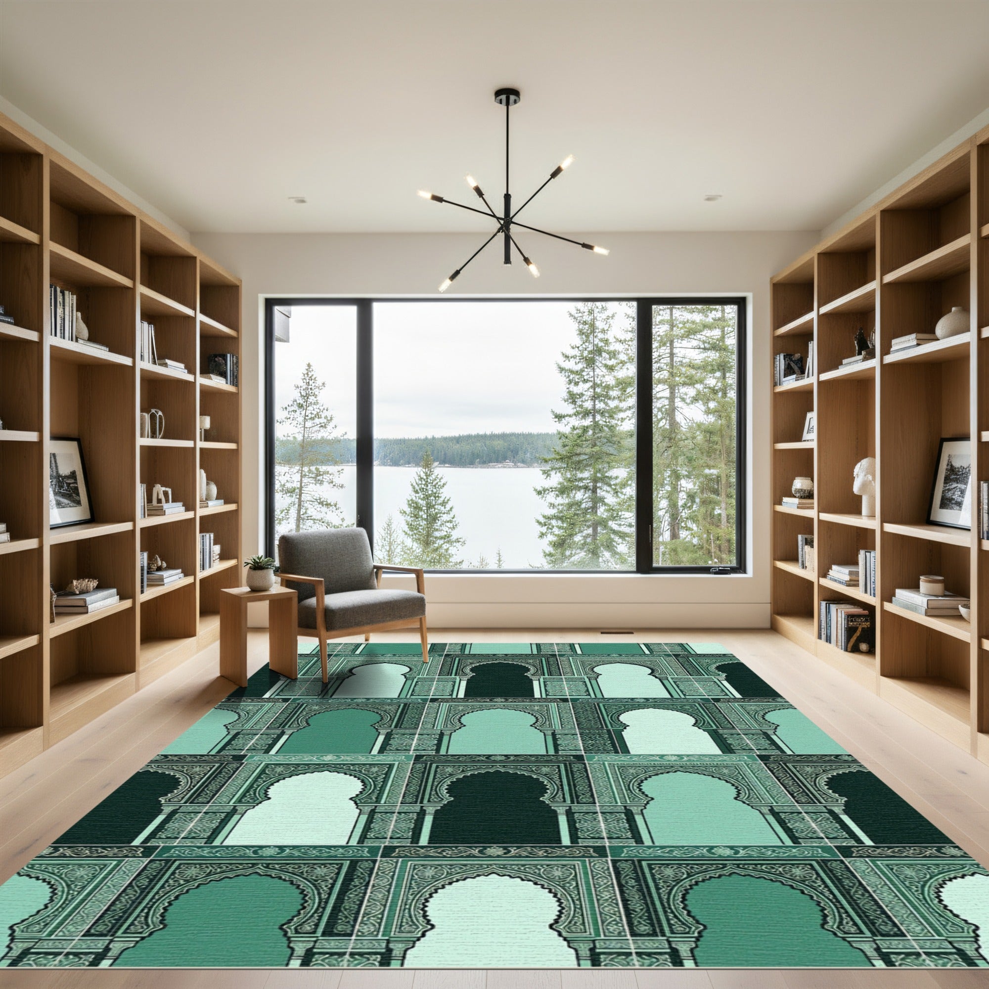 Emerald Arches Lattice Regal Rug