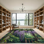 Ethereal Purple Wisteria Hanging Garden Rug
