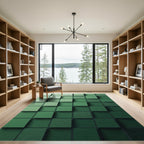 Subtle Gradient Square Shadow Rug