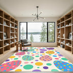 Playful Polka Dot Easter Egg Rug