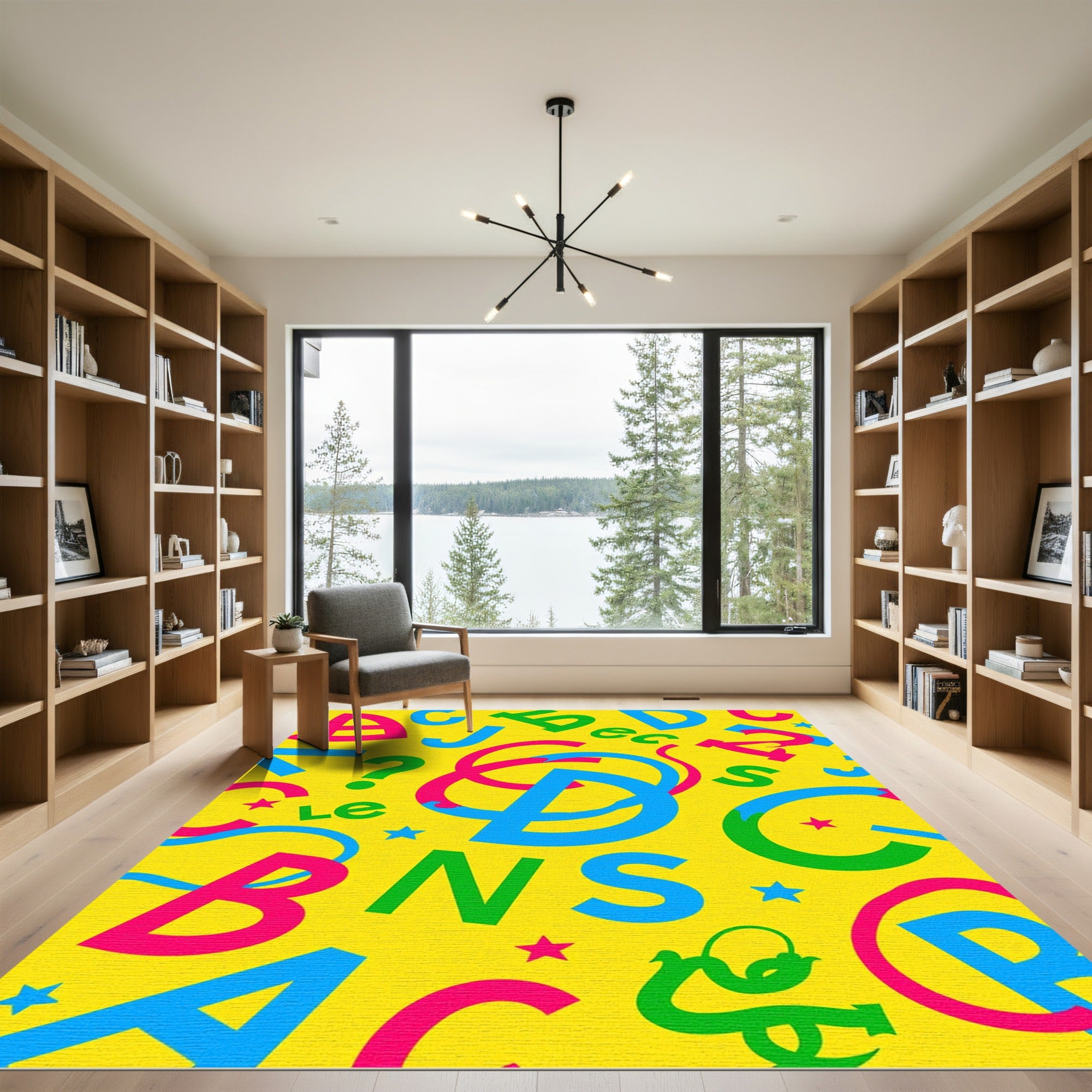Bright Alphabet Block Play Rug