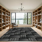 Monochrome Woven Texture Rug
