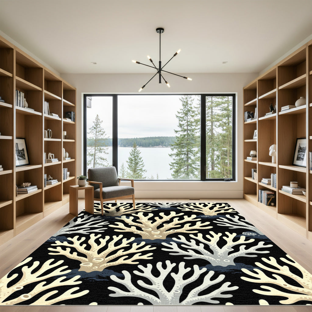 Coastal Coral Branch Cluster Rug