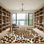 Bold Cream Leopard Spot Sphere Aesthetic Rug