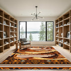 Southwestern Mesa Landscape Earth Tone Rug
