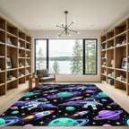 Cosmic Astronaut Galaxy Celestial Space Rug